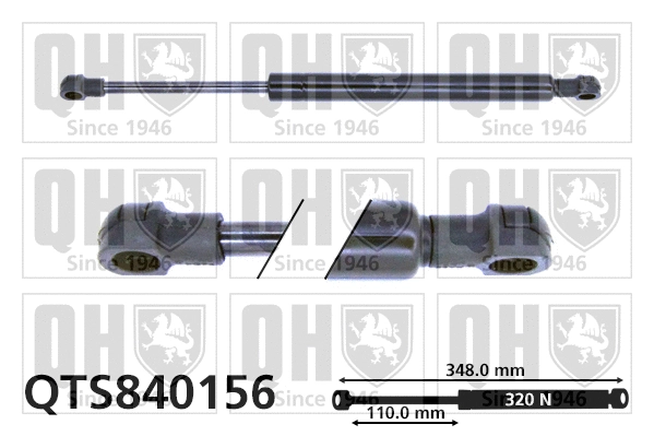 Vérin de hayon, de coffre QUINTON HAZELL QTS840156