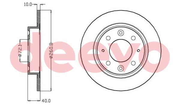 Disque de frein DEEVO BD11820