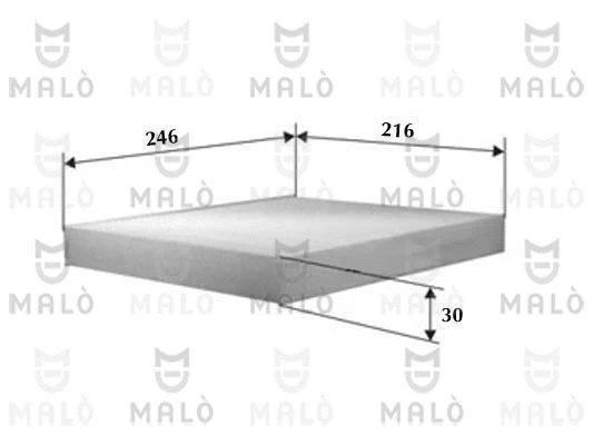 Filtre, air de l'habitacle AKRON-MALÒ 1530471