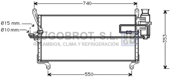 Condenseur, climatisation BUGOBROT 62-FT5177