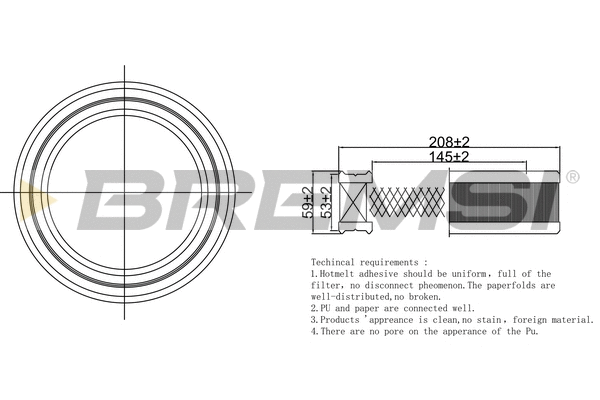 Filtre à air BREMSI FA2172