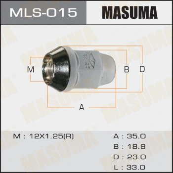 Écrou de roue MASUMA MLS-015