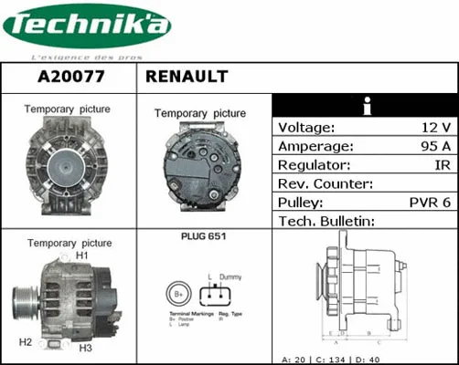 Alternateur Technika A20077