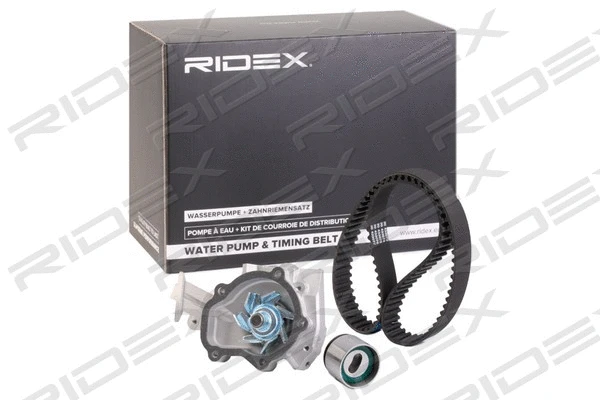 Pompe à eau + kit de courroie crantée RIDEX 3096W0143