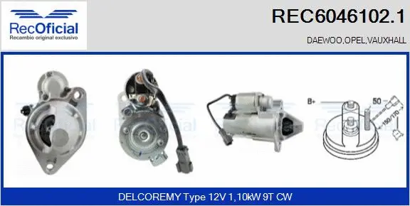 Démarreur RECOFICIAL REC6046102.1