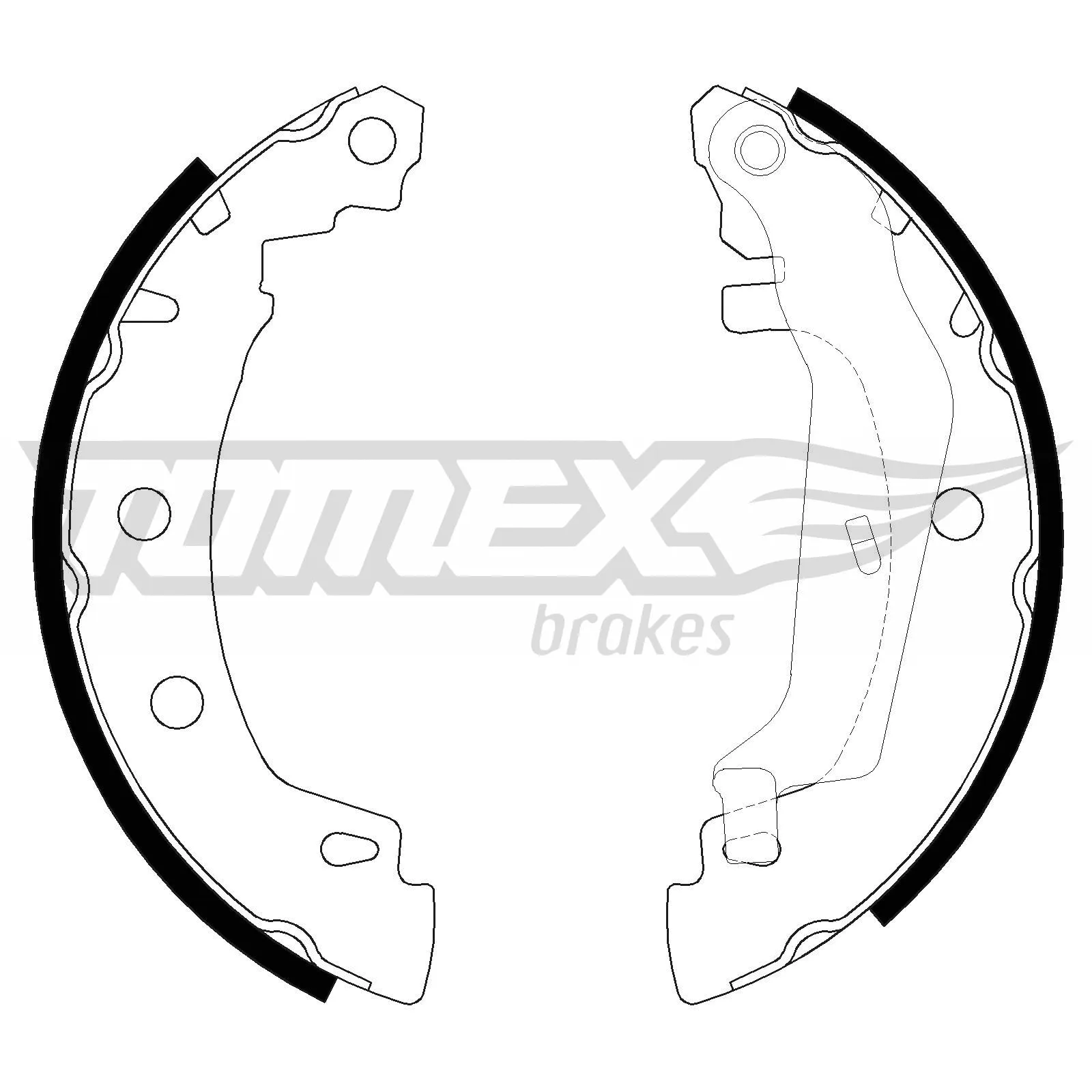 Jeu de mâchoires de frein TOMEX Brakes TX 20-43