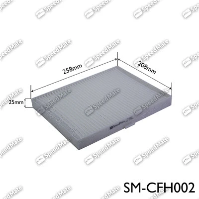 Filtre, air de l'habitacle SpeedMate SM-CFH002