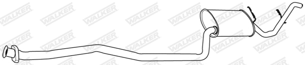 Silencieux arrière WALKER 09616