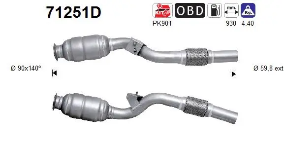 Catalyseur AS 71251D