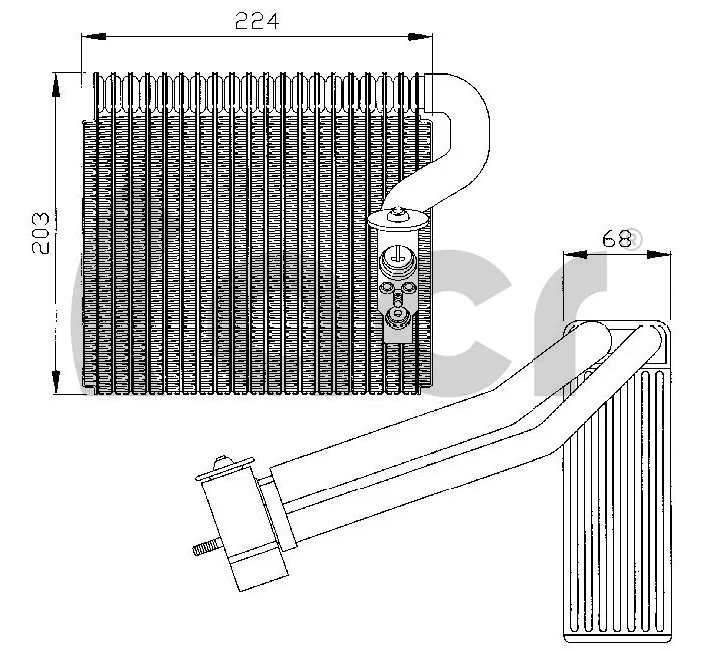 Évaporateur climatisation ACR 310124