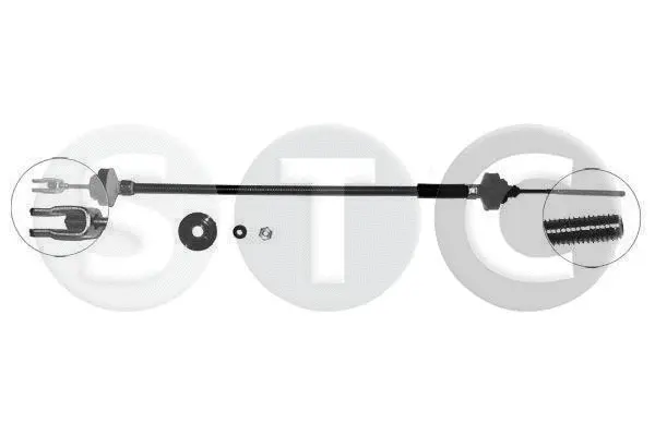 Tirette à câble, commande d'embrayage STC T482694