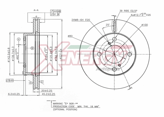 Disque de frein AP XENERGY X602831