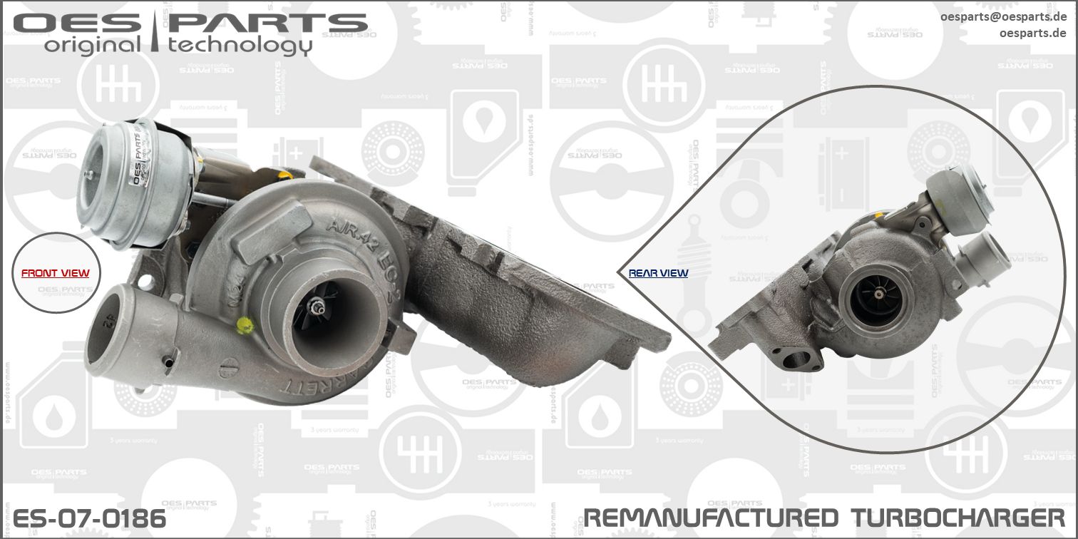 Turbocompresseur, suralimentation OES PARTS ES-07-0186