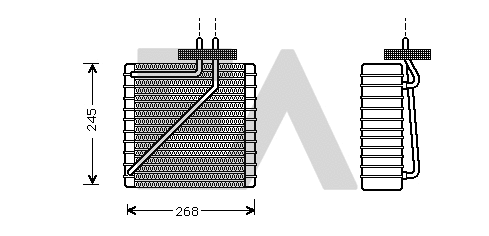 Évaporateur climatisation EACLIMA 43B22010