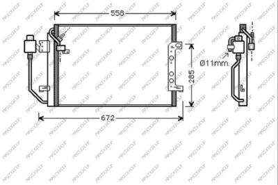Condenseur, climatisation PRASCO ME320C001