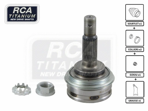 Jeu de joints, arbre de transmission RCA FRANCE TO02