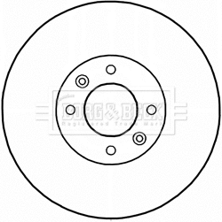 Disque de frein BORG & BECK BBD5234