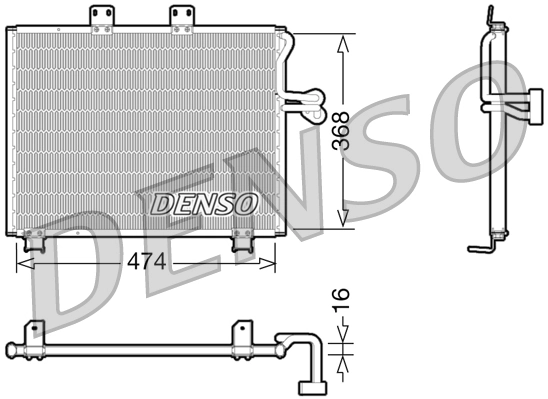 Condenseur, climatisation DENSO DCN06013