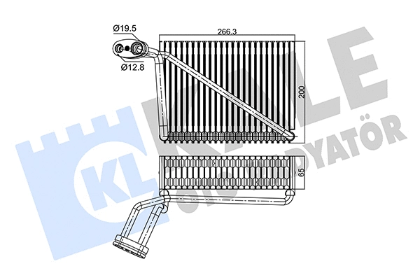 Évaporateur climatisation KALE OTO RADYATÖR 350085