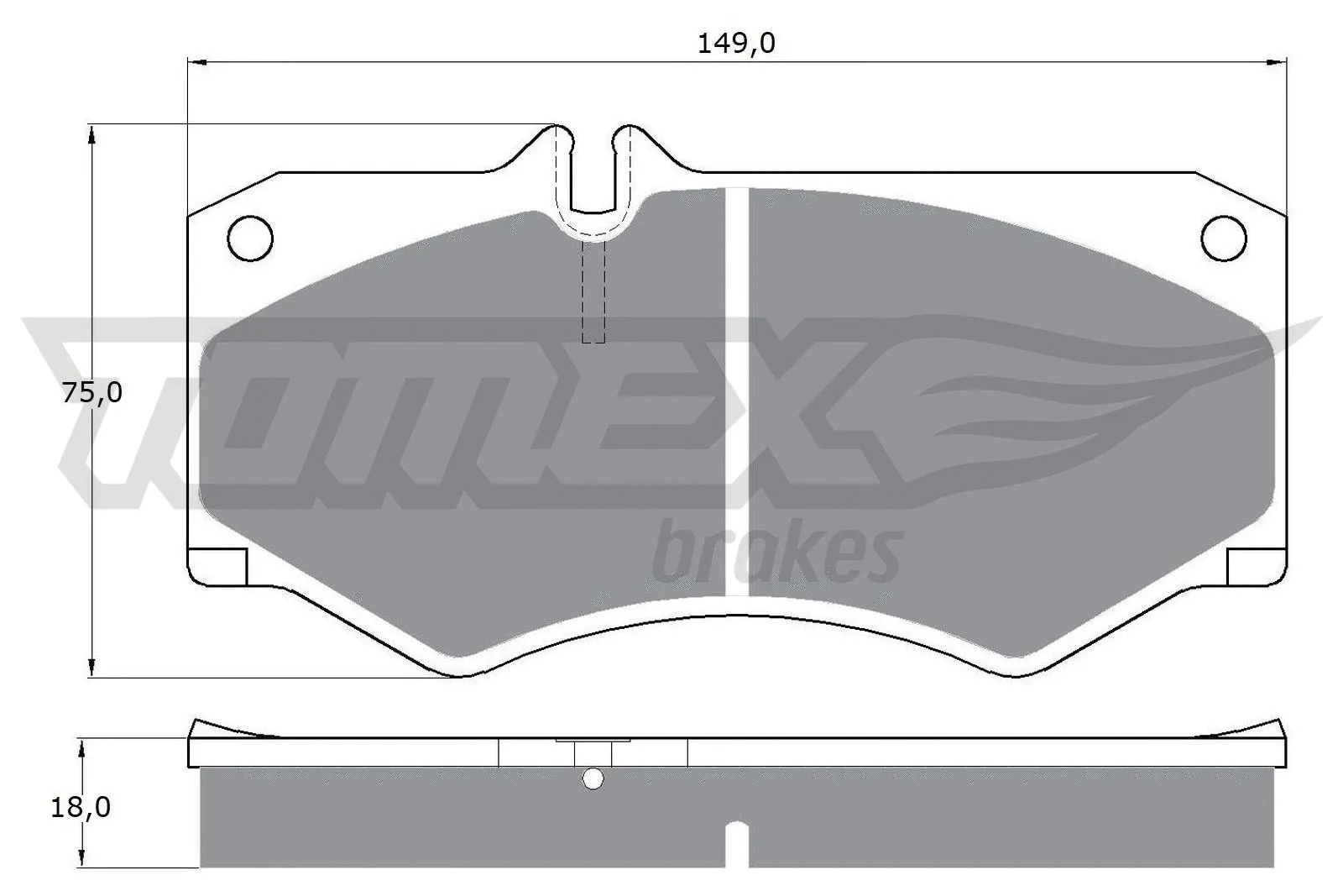 Kit de plaquettes de frein, frein à disque TOMEX Brakes TX 10-20