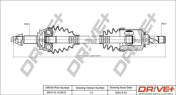 Arbre de transmission Dr!ve+ DP2110.10.0515