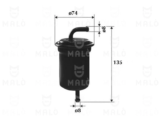 Filtre à carburant AKRON-MALÒ 1520192