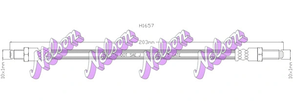 Flexible de frein KAWE H1657