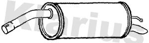 Silencieux arrière KLARIUS 221684