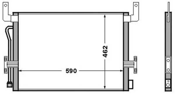 Condenseur, climatisation MAHLE AC 524 000S