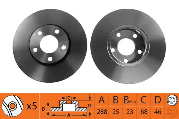 Disque de frein SB BR33115T