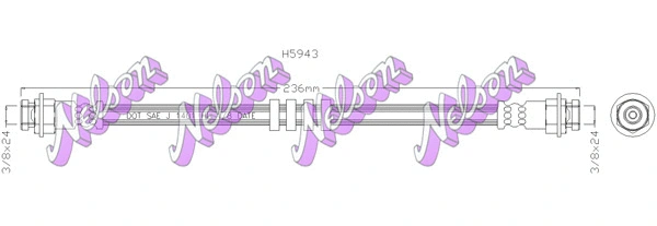 Flexible de frein KAWE H5943