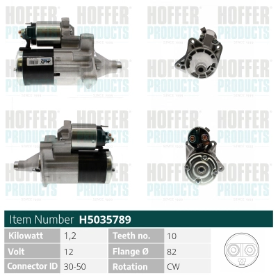 Démarreur HOFFER H5035789
