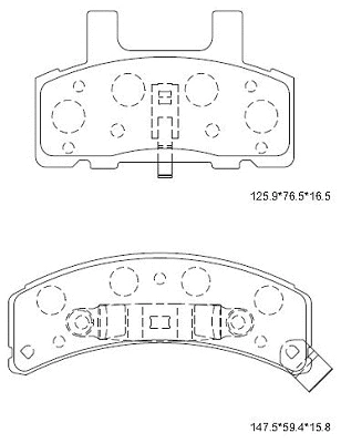 Kit de plaquettes de frein, frein à disque ASIMCO KD6760