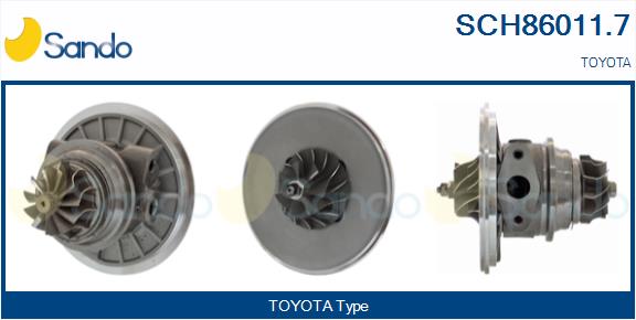 Groupe carter, turbocompresseur SANDO SCH86011.7