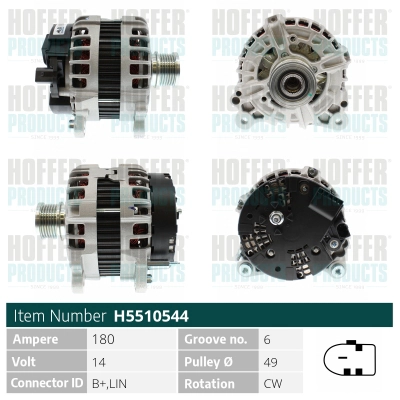 Alternateur HOFFER H5510544
