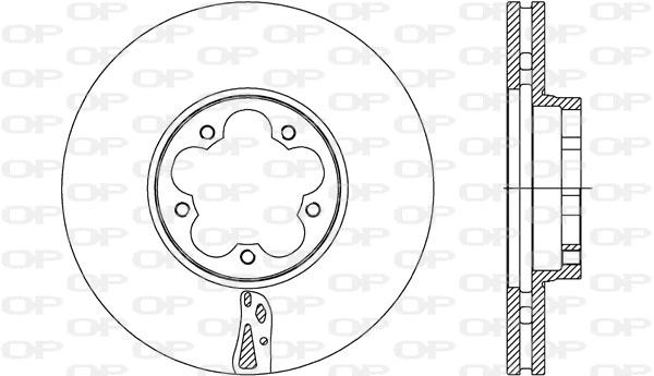 Disque de frein OPEN PARTS BDA2733.20