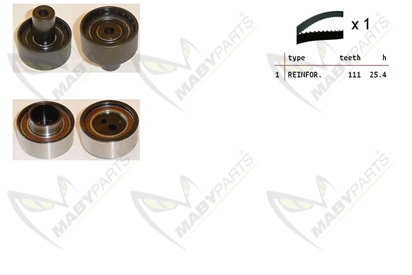 Kit de courroie crantée MABYPARTS OBK010409