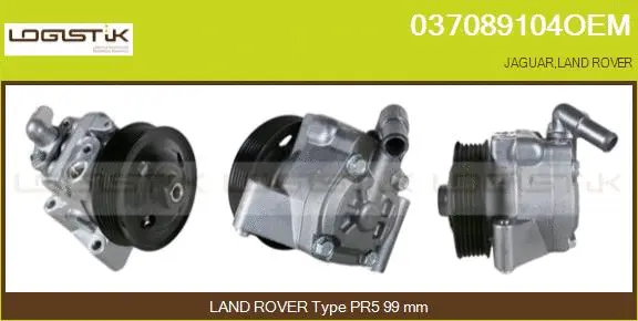 Pompe hydraulique, direction LGK 037089104OEM