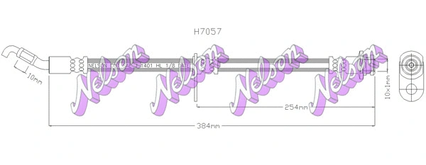 Flexible de frein KAWE H7057