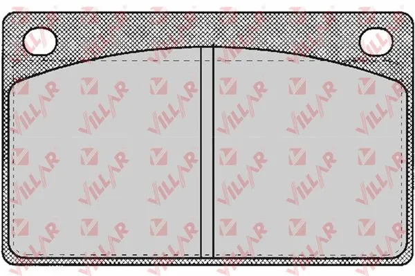 Kit de plaquettes de frein, frein à disque VILLAR 626.0161