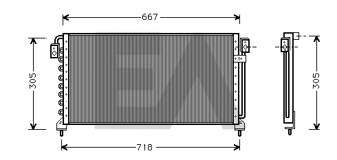 Condenseur, climatisation EACLIMA 30C68003