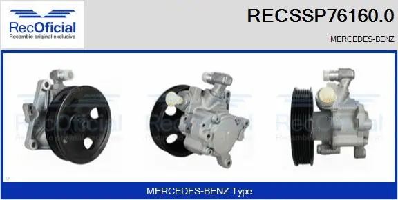 Pompe hydraulique, direction RECOFICIAL RECSSP76160.0