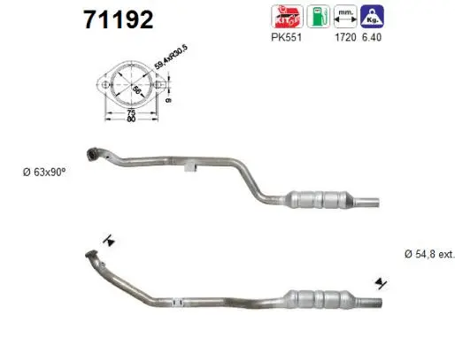 Catalyseur AS 71192