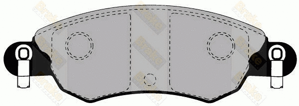 Kit de plaquettes de frein, frein à disque Brake ENGINEERING PA1291