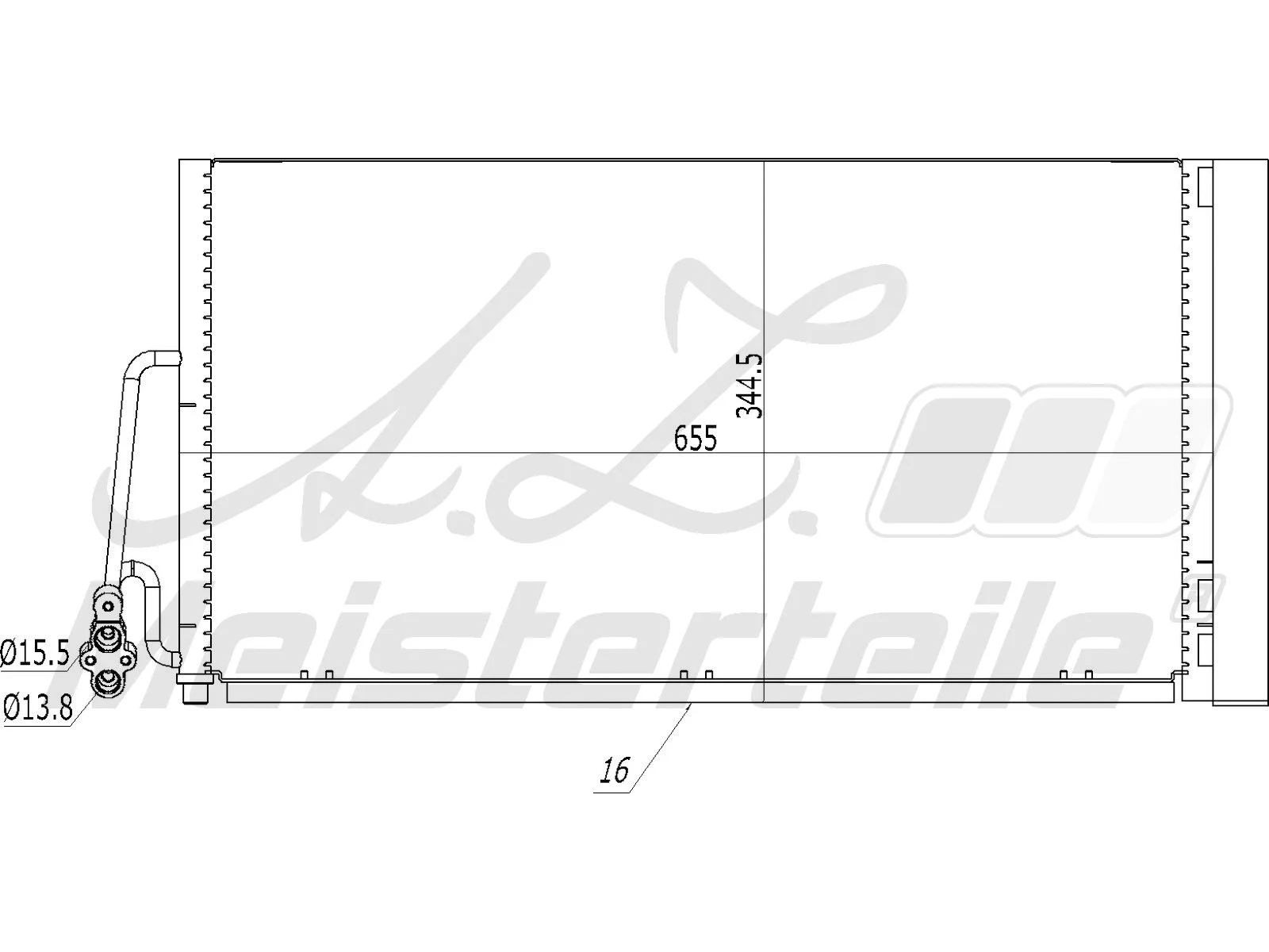 Condenseur, climatisation A.Z. Meisterteile AZMT-45-030-1278