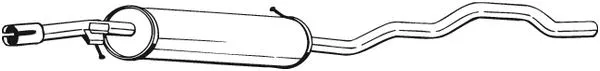 Silencieux central BOSAL 285-515