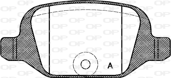Kit de plaquettes de frein, frein à disque OPEN PARTS BPA0727.00