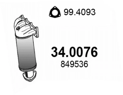Catalyseur ASSO 34.0076