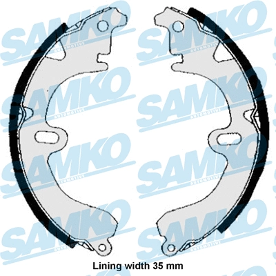 Jeu de mâchoires de frein SAMKO 84530
