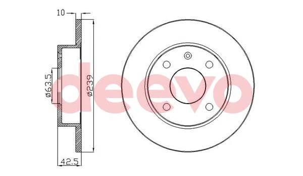Disque de frein DEEVO BD10320